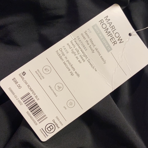 Athleta Marlow Romper // Black - Picture 8 of 15